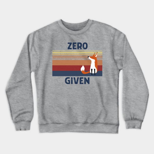 Zero FOX Given Crewneck Sweatshirt by MN Favorites